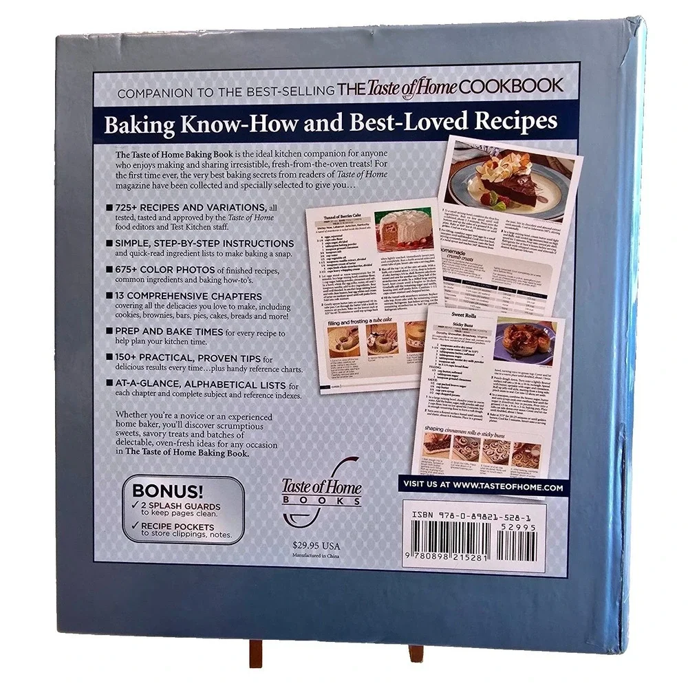 Taste of Home Baking Book Cookbook 2007 Ring Binder Flaps 725+ Recipes 1st Ed